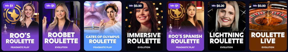 Roobet Roulette game